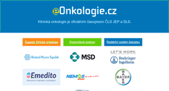 Desktop Screenshot of eonkologie.cz